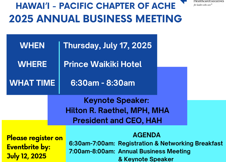 Hawaii 2025 Annual Business Meeting